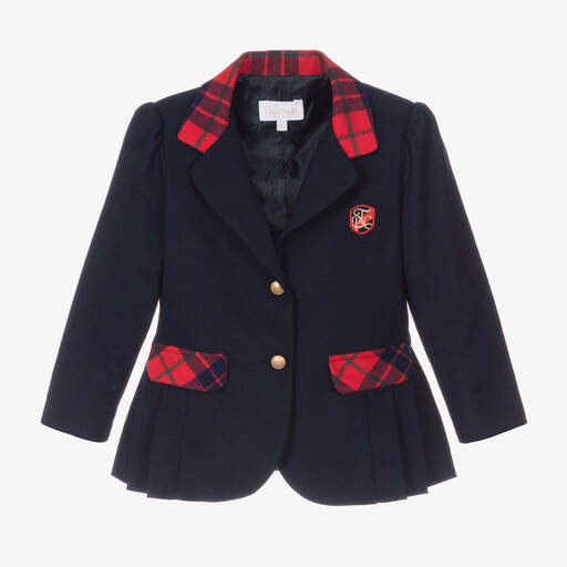 Patachou-Girls Navy Blue Blazer | Childrensalon