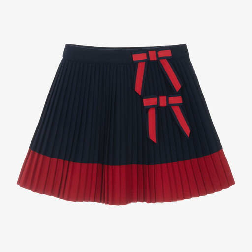 Patachou bouclé A-line skirt - Red
