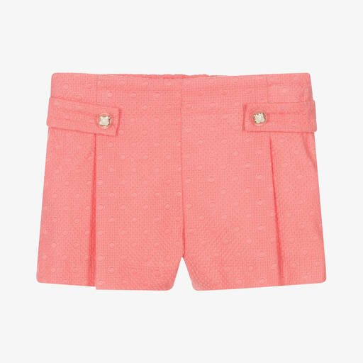 Paz Rodríguez-Girls Pink Cotton Shorts | Childrensalon