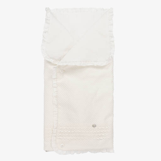 Paz Rodríguez-Ivory Cotton Baby Nest (70cm) | Childrensalon