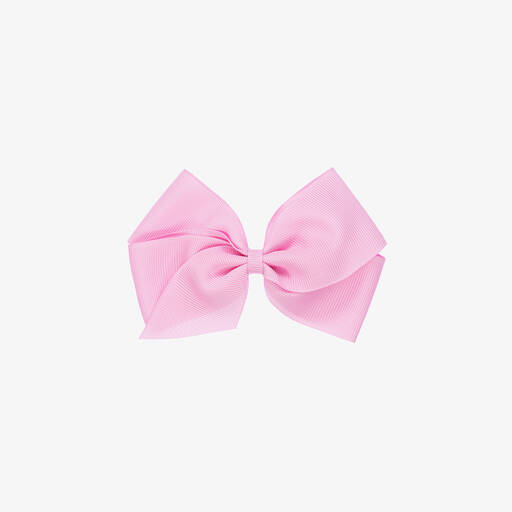 Peach Ribbons-Rosa Haarspange mit Schleife (12 cm) | Childrensalon