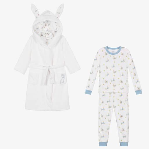 Peter Rabbit™ by Childrensalon-White Dressing Gown & Pyjamas Set | Childrensalon