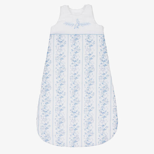 Peter Rabbit™ by Childrensalon-White Linen & Cotton Sleeping Bag (82cm) | Childrensalon