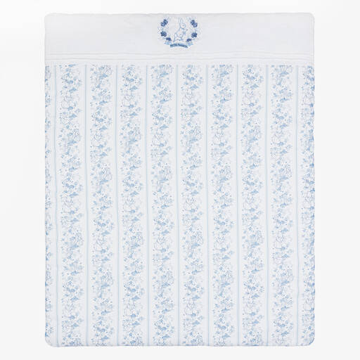 Peter Rabbit™ by Childrensalon-White Padded Linen & Cotton Blanket (97cm) | Childrensalon