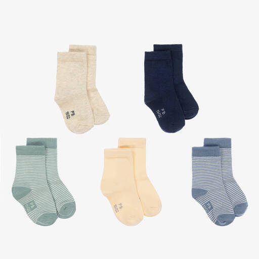 Petit Bateau-Baby Boys Cotton-Rich Socks (5 Pack) | Childrensalon