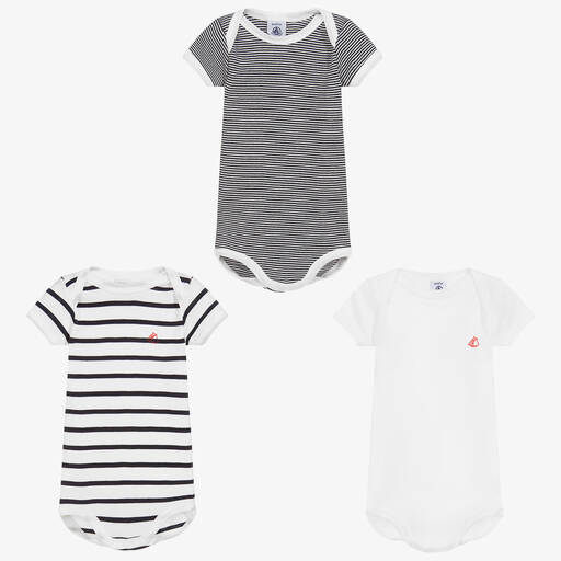 Petit Bateau - White Cotton Bra Tops (2 Pack)