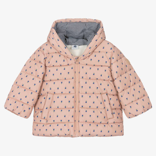 Petit Bateau-Розовая куртка в цветочек | Childrensalon