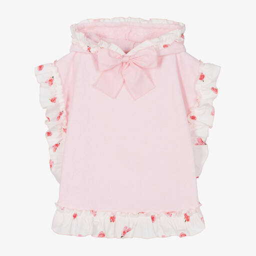 Phi Clothing-Розовое полотенце-пончо для девочек | Childrensalon