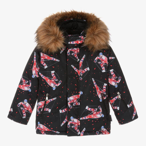 Pilguni-Черно-красная лыжная куртка | Childrensalon