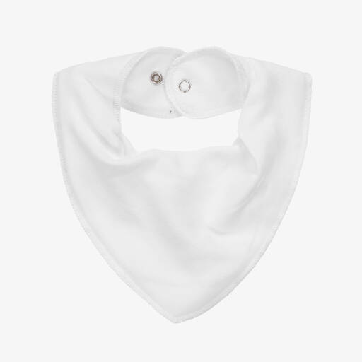 Pippi-Bavoir bandana blanc en coton bio | Childrensalon