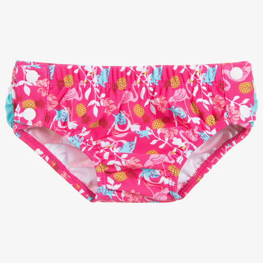 Playshoes-Baby Girls Pink Flamingo Swim Pants | Childrensalon