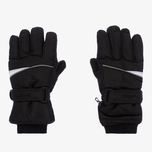 Playshoes-Black Ski Gloves | Childrensalon
