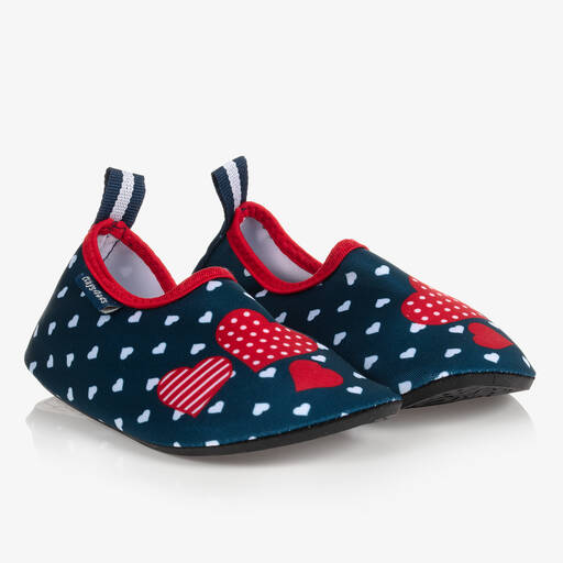 Playshoes-Blue Heart Aqua Shoes (UPF50+) | Childrensalon