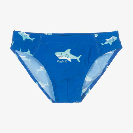 Playshoes-Boys Blue Shark Swim Trunks (UPF50+) | Childrensalon