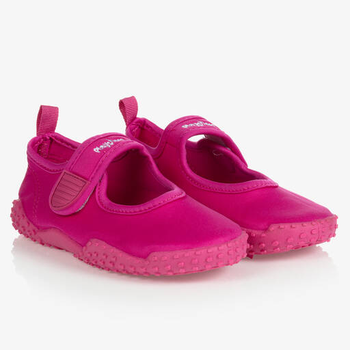 Playshoes-Girls Pink Aqua Shoes | Childrensalon