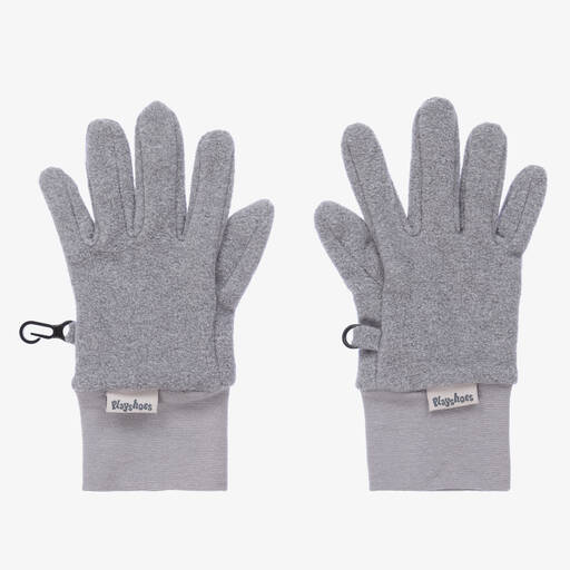 Playshoes-Grey Fleece Gloves | Childrensalon