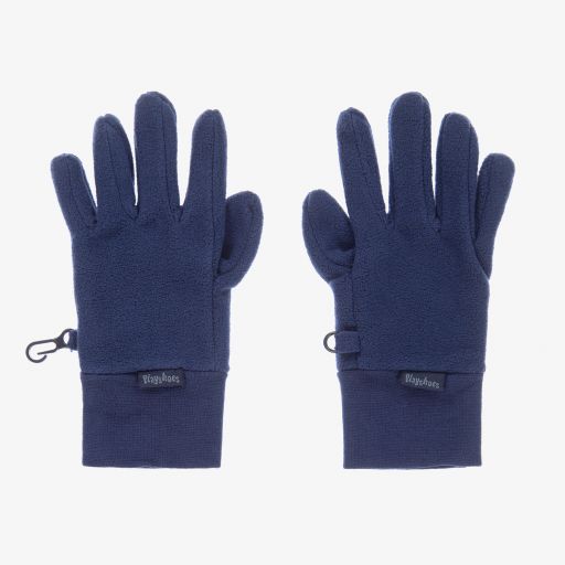 Playshoes-Navy Blue Fleece Gloves | Childrensalon