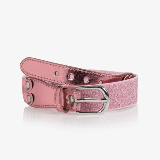Playshoes-Pink Glitter Elasticated Belt | Childrensalon