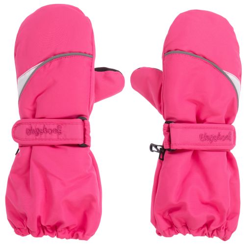 Playshoes-Pink Ski Mittens | Childrensalon