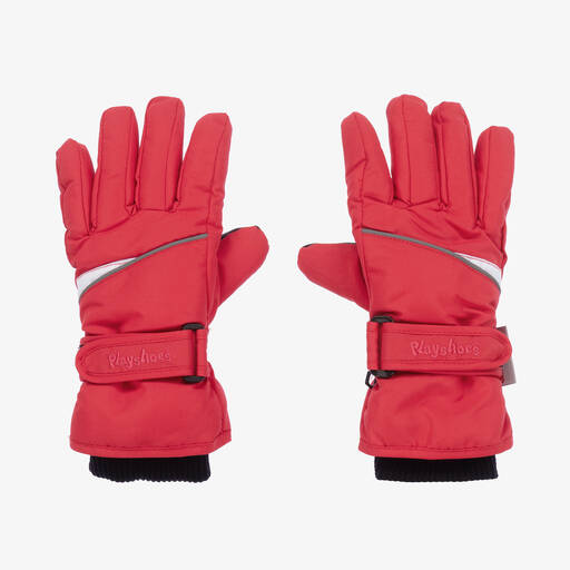 Playshoes-Red Ski Gloves | Childrensalon