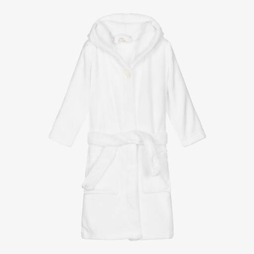 Playshoes-White Fleece Dressing Gown | Childrensalon