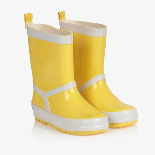 Playshoes-Желтые светоотражающие резиновые сапоги | Childrensalon