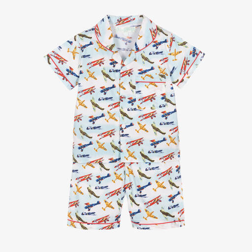 Powell Craft-Boys Cotton Short Pyjamas  | Childrensalon