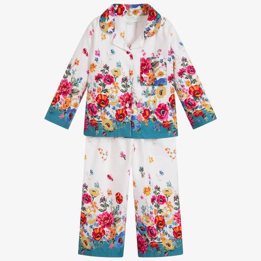 Powell Craft-Хлопковая пижама с цветами | Childrensalon