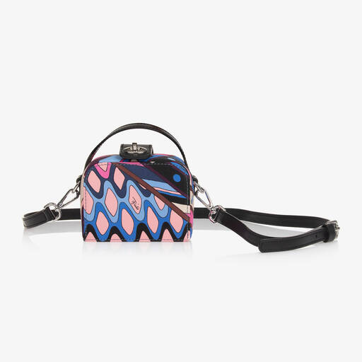 PUCCI-Girls Blue & Pink Vivara Shoulder Bag (12cm) | Childrensalon