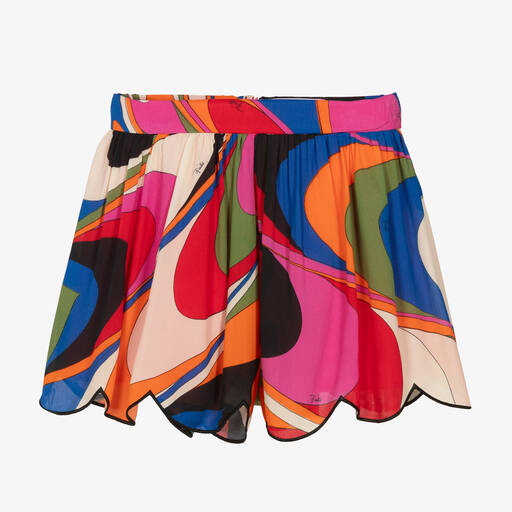 Emilio Pucci Kids Girls Mini Me Colorful Iride Coat Skirt