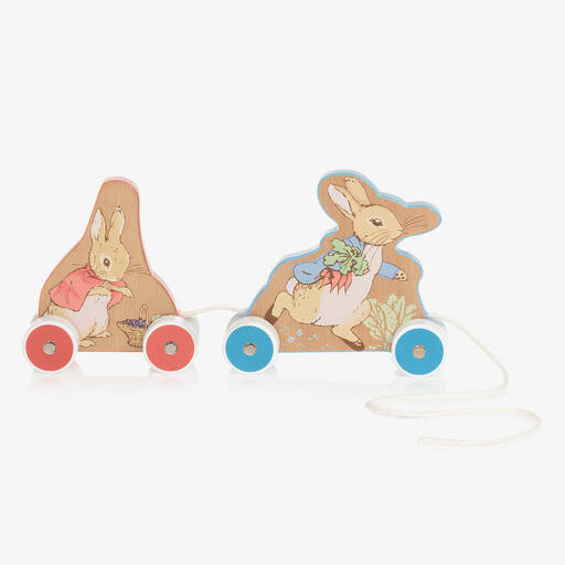 Rainbow Designs-Peter Rabbit Wooden Pull Along Toy (29cm) | Childrensalon