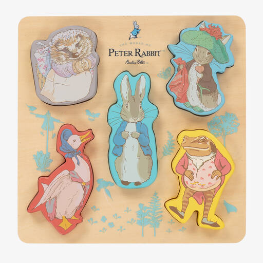 Rainbow Designs-Peter Rabbit Wooden Shape Puzzle (22cm) | Childrensalon