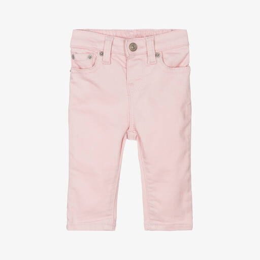 Ralph Lauren-Baby Girls Pink Denim The Legging Jeans | Childrensalon