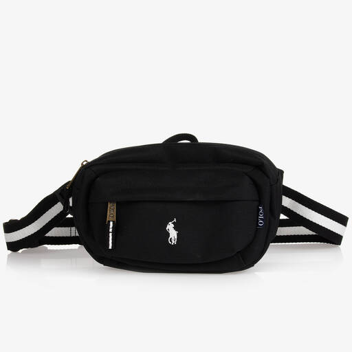 Ralph Lauren-حقيبة حزام كانفاس لون أسود (27 سم) | Childrensalon