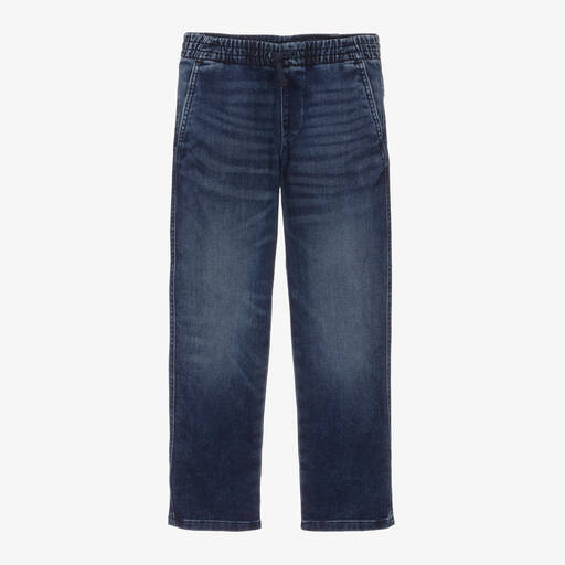 Ralph Lauren-Boys Blue Cotton Denim Jeans | Childrensalon