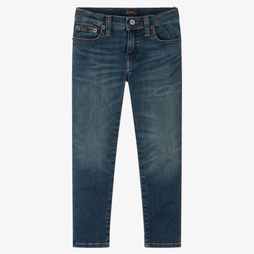 Ralph Lauren-Boys Blue Denim Skinny Jeans | Childrensalon