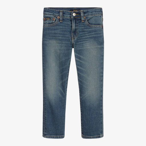 Ralph Lauren-Boys Blue Slim Fit Jeans | Childrensalon