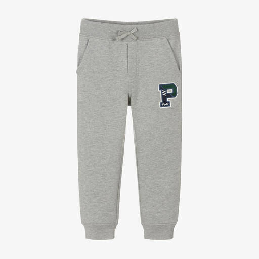 Ralph Lauren-Boys Grey Corduroy Logo Cotton Joggers | Childrensalon