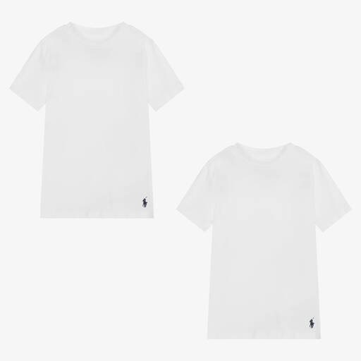 Polo Ralph Lauren-Белые футболки для мальчиков (2шт.) | Childrensalon
