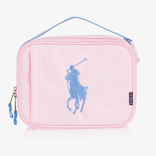 Polo Ralph Lauren-Girls Pink Lunch Bag (26cm) | Childrensalon