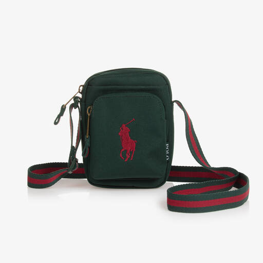 Ralph Lauren-حقيبة مسنجر لون أخضر (19 سم) | Childrensalon
