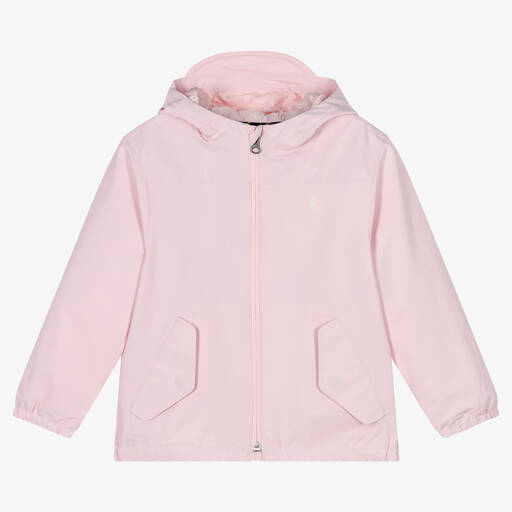 Ralph Lauren-Pink Hooded Jacket | Childrensalon