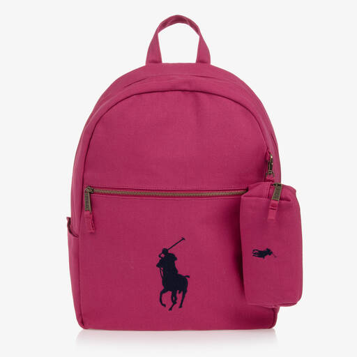 Ralph Lauren-Ensemble sac à dos rose Pony (42 cm) | Childrensalon