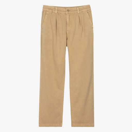 Ralph Lauren-Pantalon beige en coton ado garçon | Childrensalon