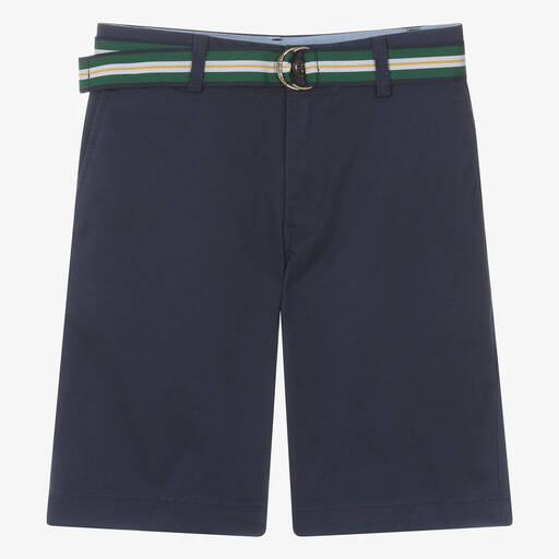 Ralph Lauren-Teen Boys Blue Super Skinny Fit Shorts | Childrensalon
