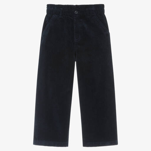 Ralph Lauren-Pantalon bleu en velours côtelé ado | Childrensalon