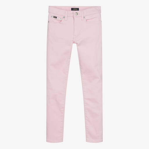 Ralph Lauren-Teen Girls Pink Denim The Legging Jeans | Childrensalon