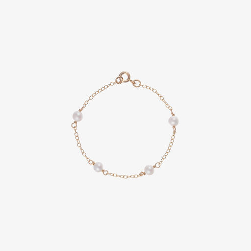 Raw Pearls-Girls 9ct Gold & Pearl Bracelet | Childrensalon
