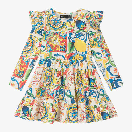 Rock Your Baby-Girls Ivory Cotton Sicily Dress | Childrensalon