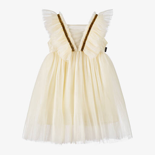 Rock Your Baby-Girls Ivory Ruffle Tulle Dress | Childrensalon